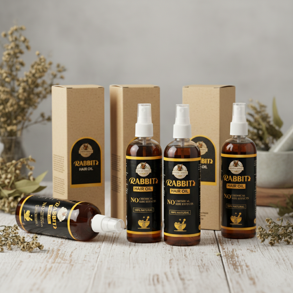 Rabbit Herbal Hair Oil – 100% Stronger, Healthier Growth