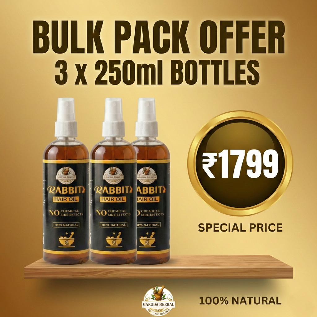 Rabbit Herbal Hair Oil – 100% Stronger, Healthier Growth