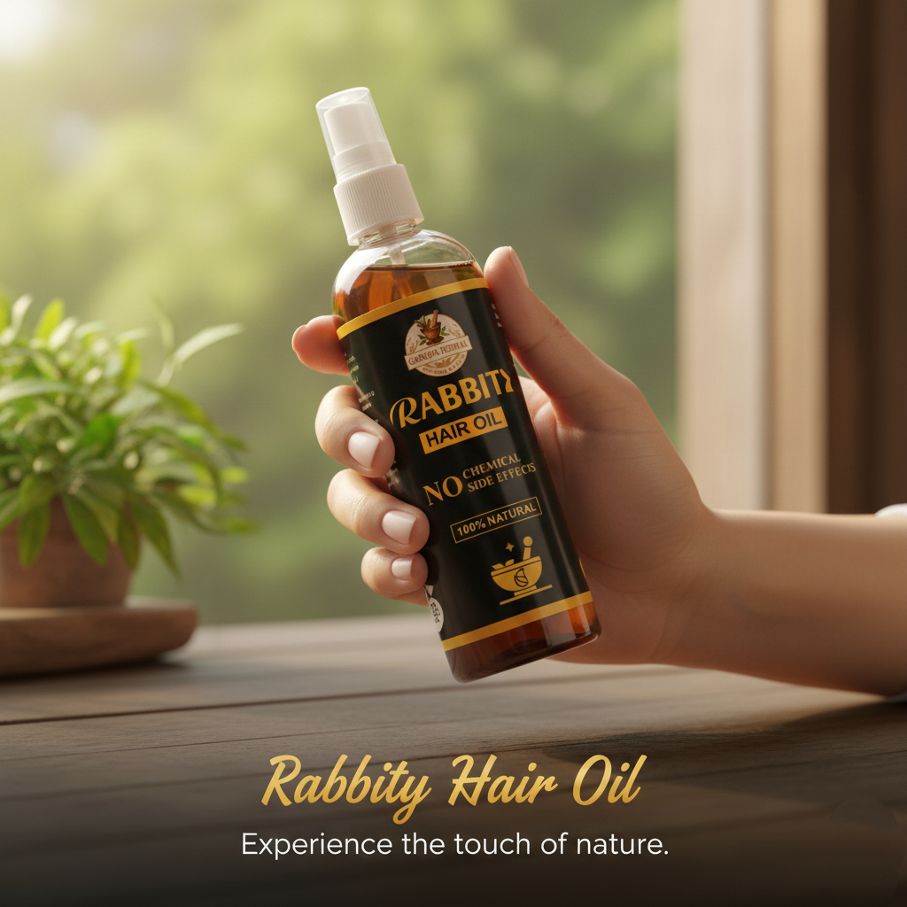 Rabbit Herbal Hair Oil – 100% Stronger, Healthier Growth
