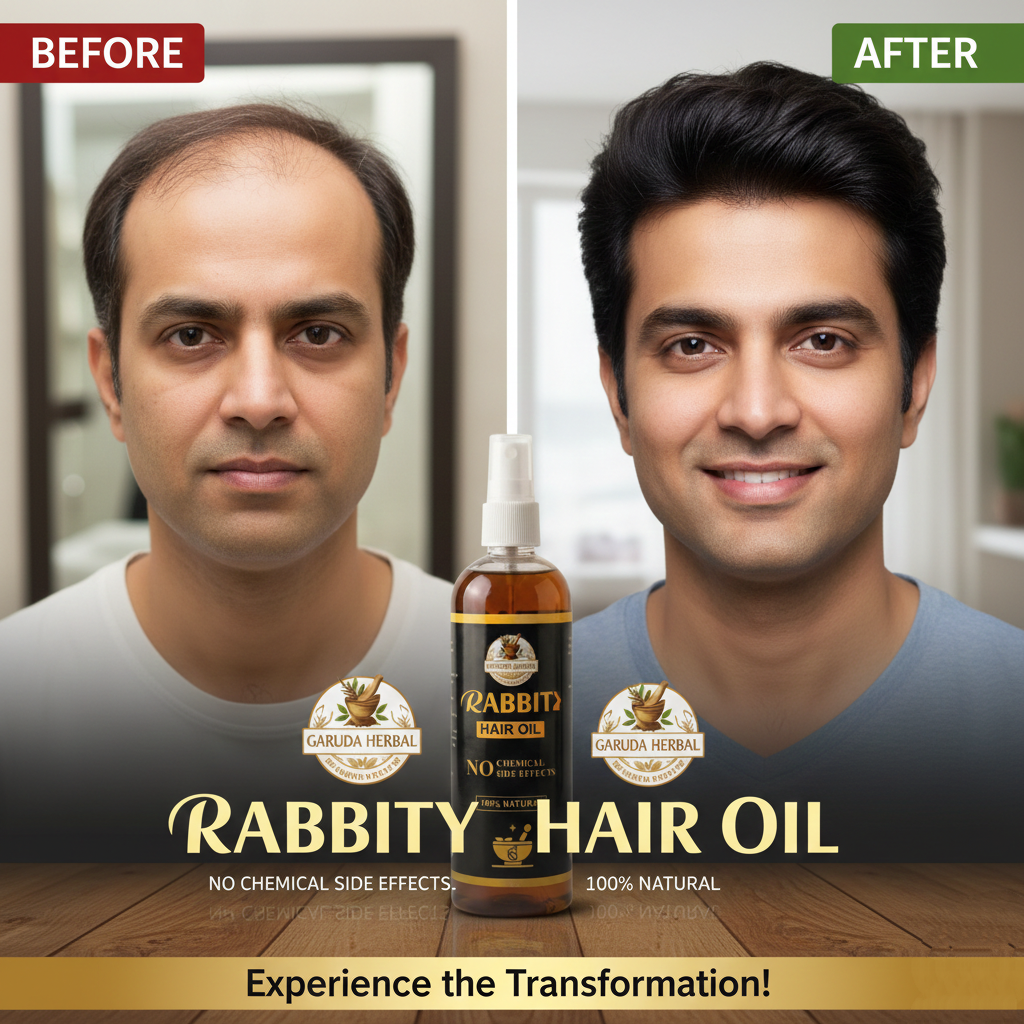 Rabbit Herbal Hair Oil – 100% Stronger, Healthier Growth