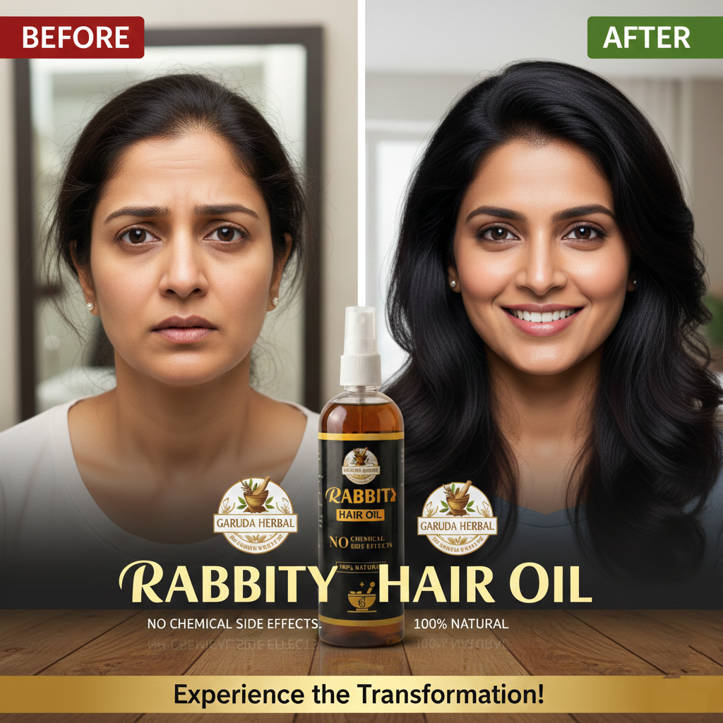 Rabbit Herbal Hair Oil – 100% Stronger, Healthier Growth